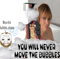 you will never move the bubbles