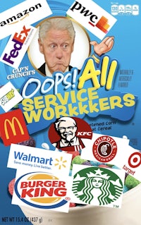 a poster with the words opps all service workers