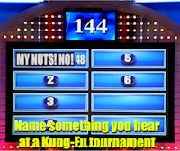 name something you hear at a kung eu tournament