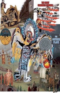 the cover of a book with a collage of images