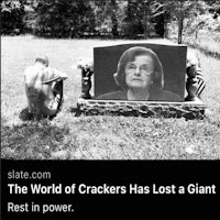 the world of crackers has lost a giant rest in power