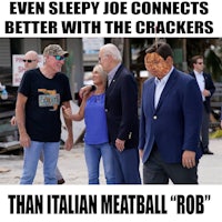 even sleepy joe connects better with the crackers than italian meatball rob