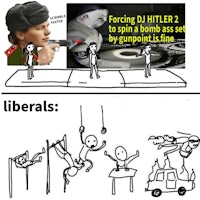 forging dj hitler 2 to spin a bomb sls liberals