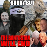 a poster with the words sorry but the bantustan will end